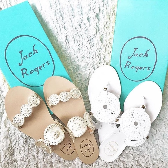 Jack Rogers Shoes - Jack Rogers White Jelly Sandals